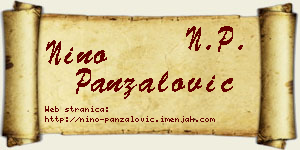 Nino Panzalović vizit kartica